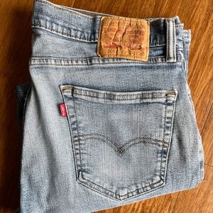 Men's Levi's 505 Denim Jeans, Broken-in, Size 34x30